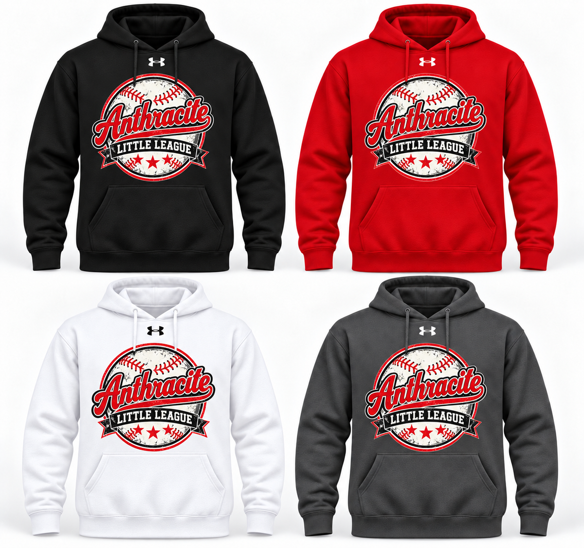 Anthracite Underarmour Hood Sweatshirt