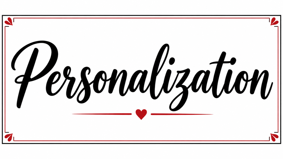 personalization add to items