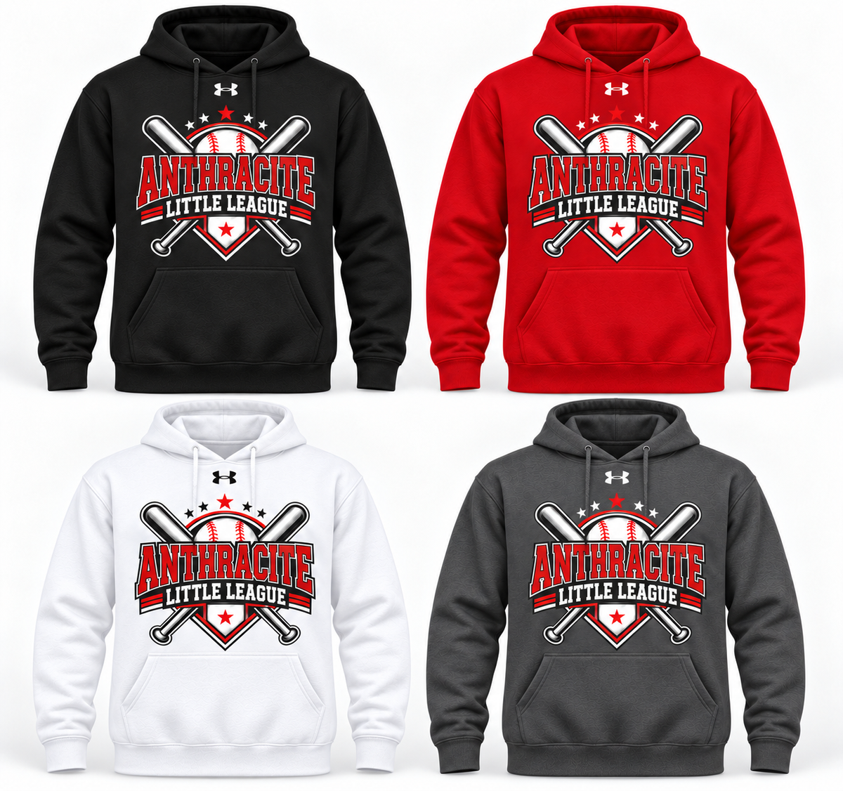 Anthracite Underarmour Hood Sweatshirt